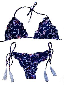 Biquíni Ripple Azul Floral
