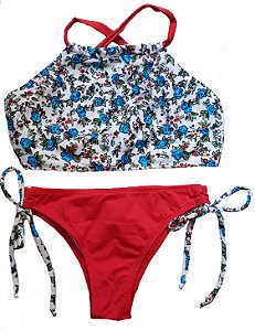 Biquíni Cropped Luisa Floral