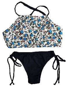 Biquíni Cropped Luisa Preto