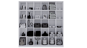 Armário Colmeia M2 100% Mdf (closet Lojas Roupas Expositor) Cor Branco