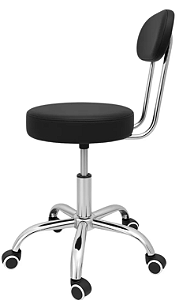 Cadeira Pop Mocho Encosto Giratório Massagista