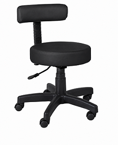 Cadeira de escritório Shop Cadeiras ergonômica preta com estofado de couro