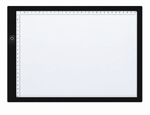 Negatoscópio 1 Corpo Led Médico Panorâmico Portátil Mesa A4