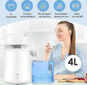 Destiladora De Agua 4l 220v Autoclave Laboratório Portátil 220v
