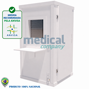 Cabine acústica para audiometria Fono Prime Deluxe 1,20 X 1,20 X 2,00 (L x C x A)