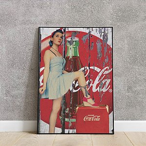 Placa decorativa Coca Cola
