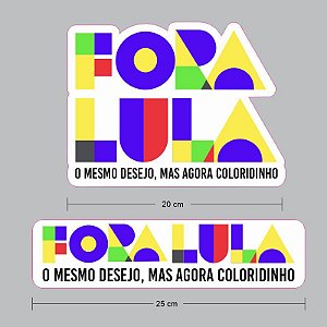 Kit Adesivo Fora Lula