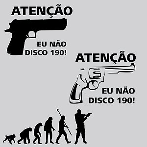 Kit Adesivos Eu não disco 190