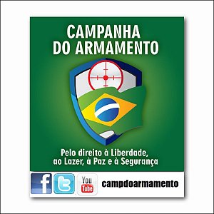 Adesivos da Campanha do Armamento