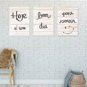 Conjunto Placas decorativas Motivacionais