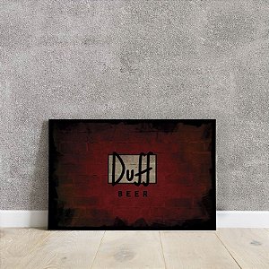Placa decorativa Duff beer