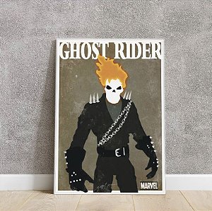 placa decorativa do Ghost Rider