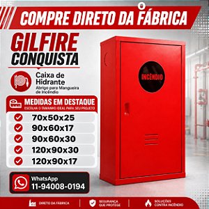 Caixa de Hidrante - Abrigo de Mangueira Sobrepor