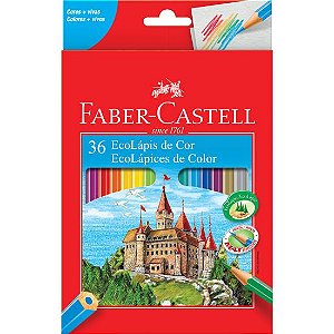 Lápis De Cor Sextavado Faber Castell Com 36 Cores