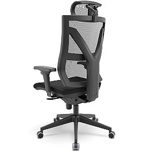 POLTRONA GIRATORIA PRESIDENTE DARIX X  EM TELA  ASS. FACTOR MEC. SLIDER PLAXMETAL