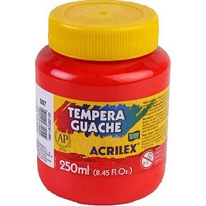 Tinta Guache 250ml Vermelho Fogo 507 Acrilex