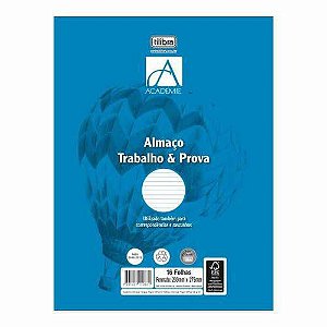 Folha Almaço Com Pauta E Margem Embalagem Com 16 Folhas Tilibra