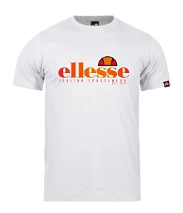 Camiseta Ellesse Logo Orange Branca
