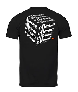 Camiseta Ellesse Logo Cube Preta