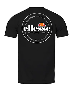 Camiseta Ellesse Round Logo Preta
