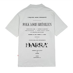 Camiseta Barra Crew Folk-Lore Cinza