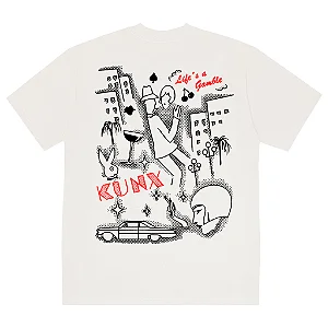 Camiseta Kunx Gamble Off-White