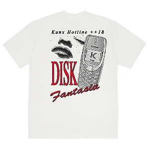 Camiseta Kunx Disk Fantasia Off-White