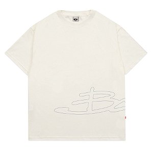 Camiseta Barra Crew Cross Signature Off White