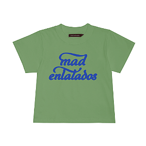 Camiseta Feminina Mad Enlatados Escrita Verde
