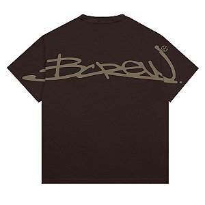 Camiseta Barra Crew Signature Marrom