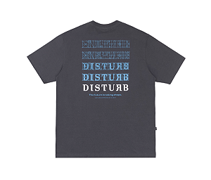Camiseta Disturb Future Logo Cinza