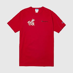 Camiseta Sufgang x Champion Stars Heritage Tee Red