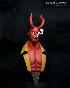 Busto HellBoy Em Resina