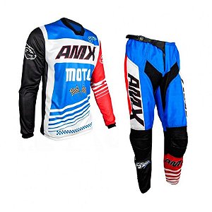 Conjunto Calça e Camisa Amx Prime Moto Infantil