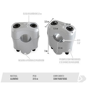 Adaptador de Guidão Ø22 X 35mm Biker