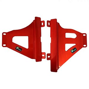 Protetor de Radiadores Lateral Crf 250 R/RX 18/21 Anodizado Vermelho