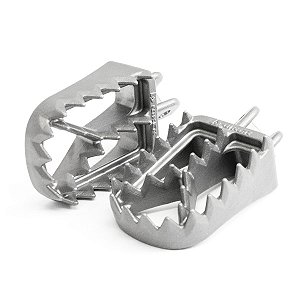 Pedaleiras Dianteiras Ttr 230 Inox T-Rex Biker