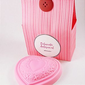 Sabonete Coração Vintage - kit 5 unidades