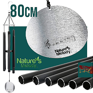 Sino Dos Ventos / Mensageiro dos Ventos - Nature's Melody - 80cm - At28bk - Metal