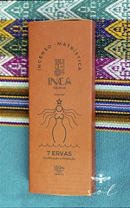 Incenso Natural de 7 ervas - Inca Aromas - 9 Varetas