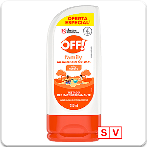 REPELENTE OFF FAMILY LOÇÃO 200ML