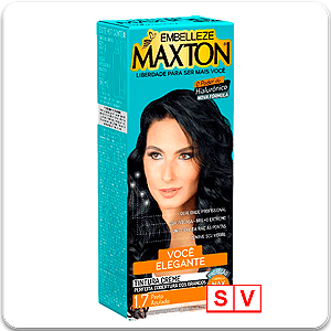 Tintura Creme Maxton Você Mais Confiante 1.7 Preto Azulado