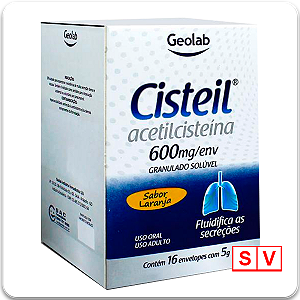 Cisteil 600mg Granulado Solúvel Expectorante 16 envelopes com 5g cada