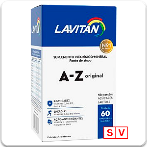 Lavitan A-Z Polivitamínico Original 60 Comprimidos