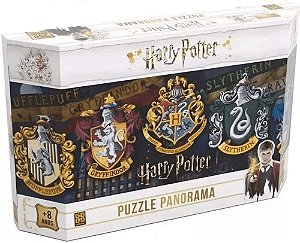 Quebra-Cabeça Harry Potter - Panorama Casas de Hogwarts - 350 peças