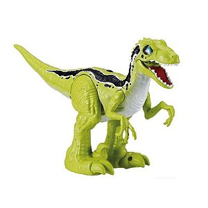 Robô Dino Velociraptor Verde / Rampaging Raptor - Zuru Robo Alive