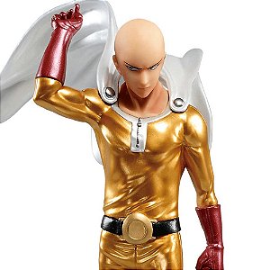 Saitama DXF-Premium Figure (Cores Metálicas) - Figura Colecionável  20cm - One Punch Man