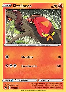 Sizzlipede (37/202) - Carta Avulsa Pokemon
