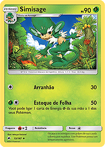 Simisage (13/147) - Carta Avulsa Pokemon