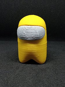 Among Us (Impostor) Amarelo-Cinza - Boneco Colecionável 3D V1